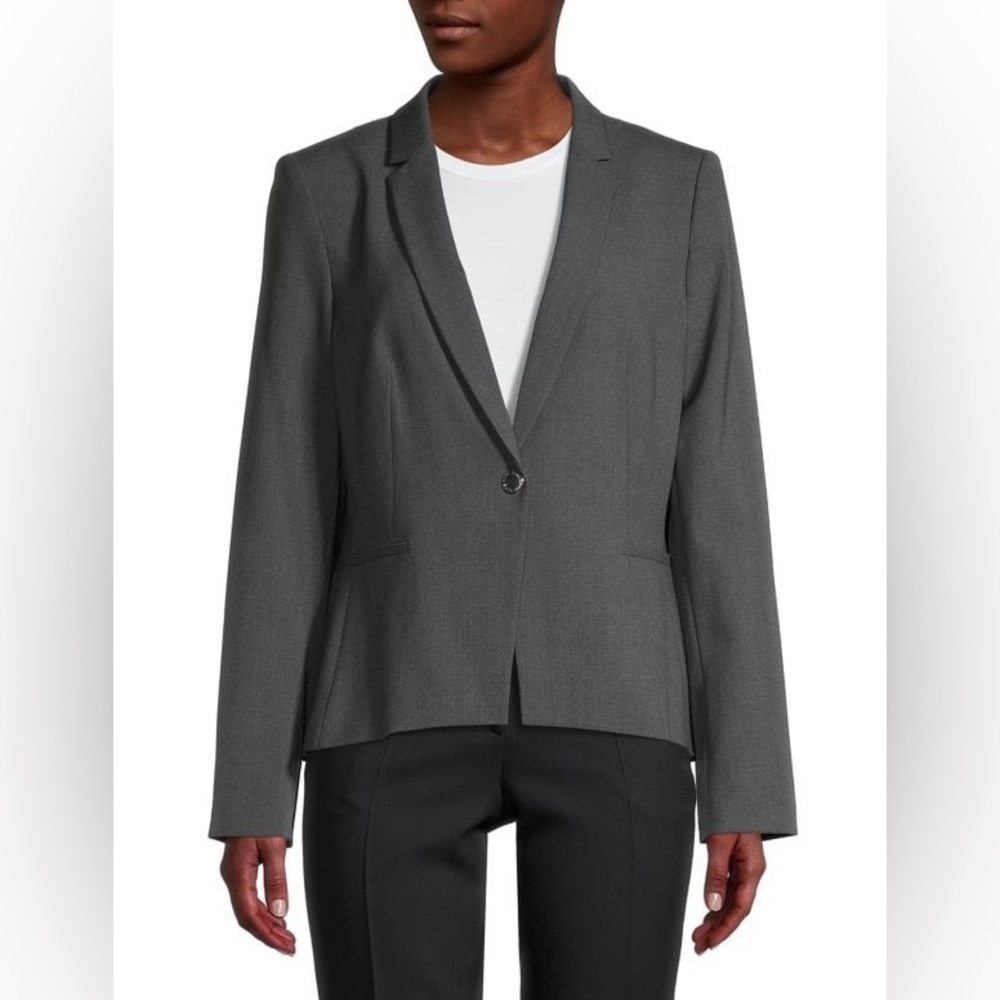 New KARL LAGERFELD gray blazer 382J